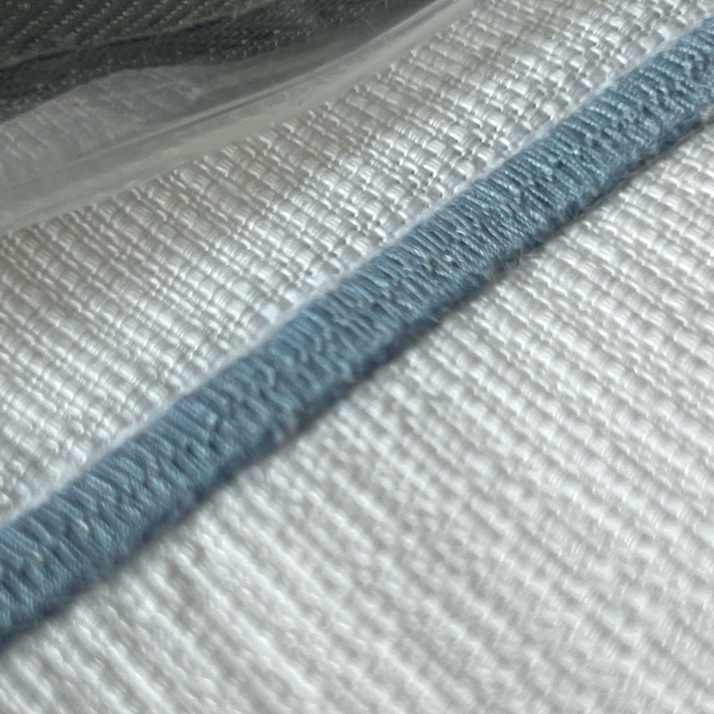 New Hotel Collection Borderline Shower Curtain
Blue Striped Embroidered - Picture 3 of 5